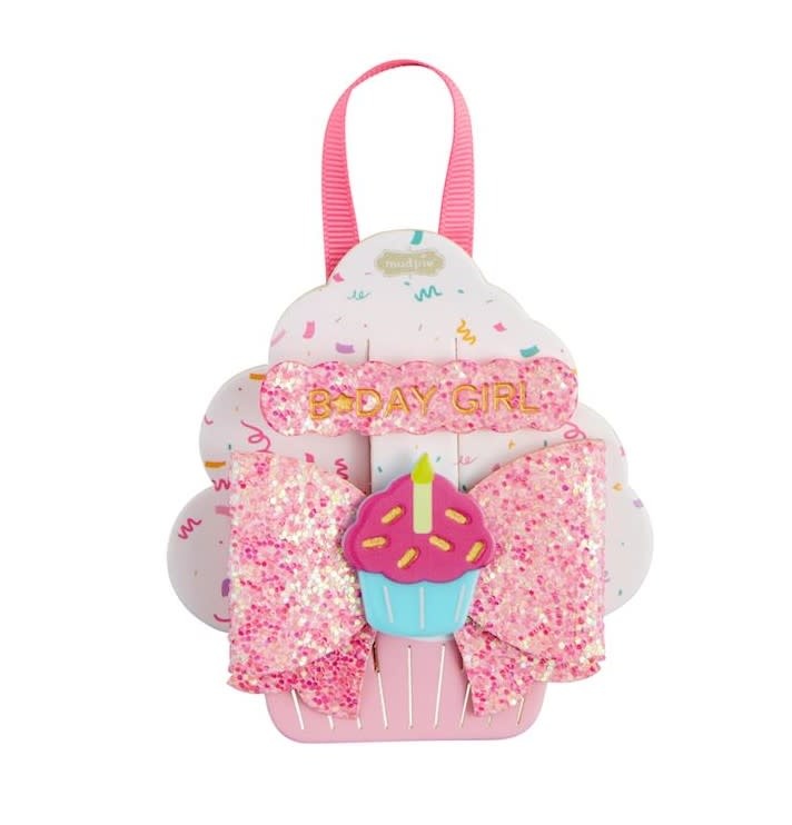 Mudpie Cupcake Birthday Hair Clips