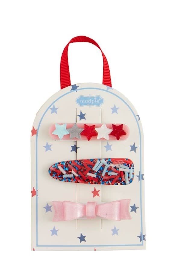 Mudpie Stars Fourth Hair Clips