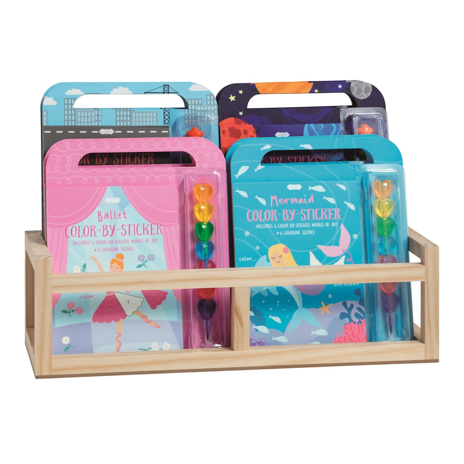 Mudpie Color-By-Sticker Sets