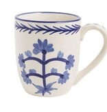 Mudpie Blue Floral Flourish Mug