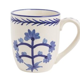 Mudpie Blue Floral Flourish Mug