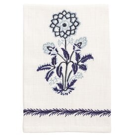 Mudpie Blue Single Flower Towel
