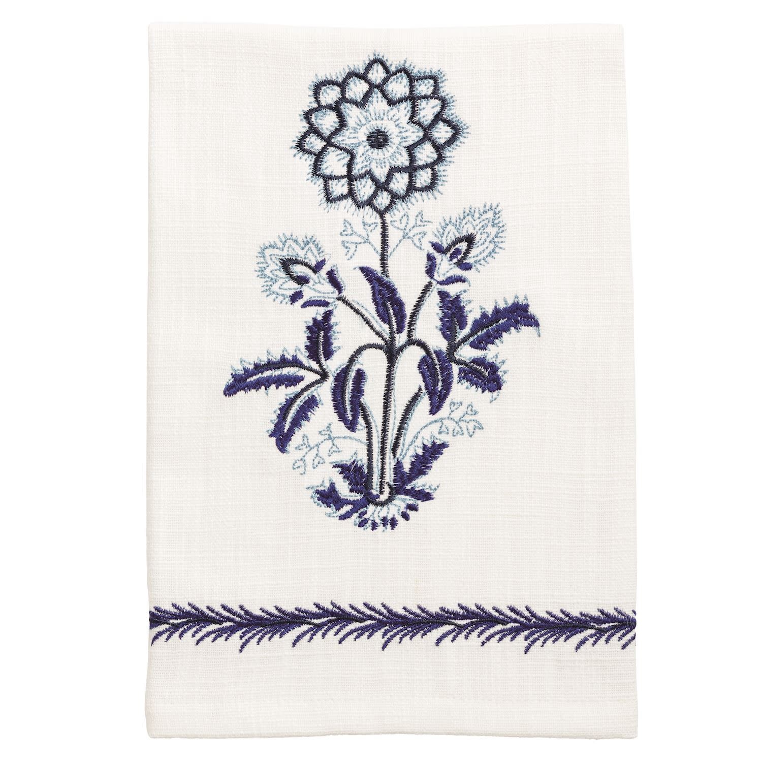 Mudpie Blue Single Flower Towel