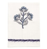 Mudpie Blue Triple Flower Towel