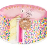 Mudpie Pink Singing Candle Holder Plate