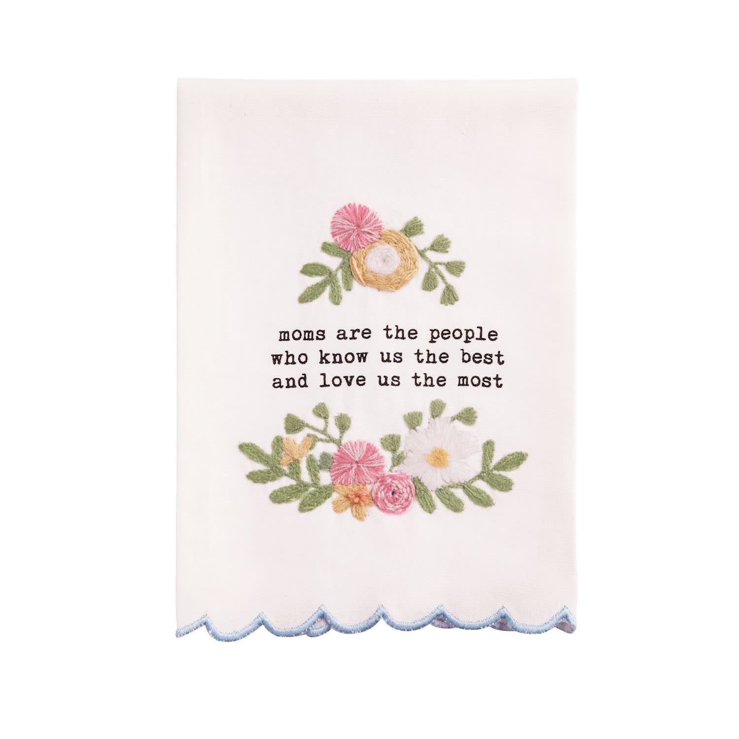 Mudpie People Embroidered Mom Towel