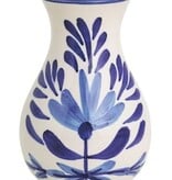 Mudpie Medium Blue Floral Bud Vase