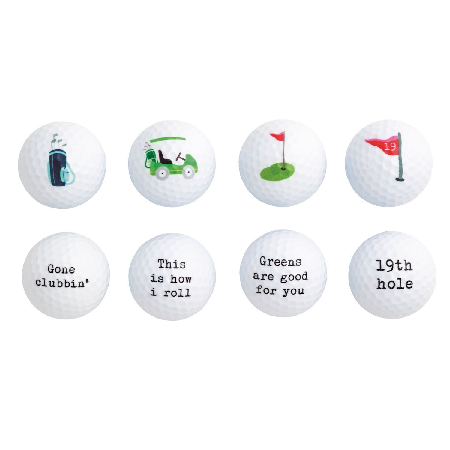 Mudpie Golf Ball Set of 2 (various)