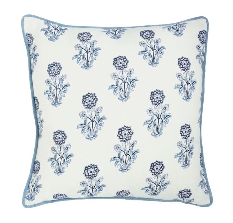 Mudpie Block Print Pattern Pillow