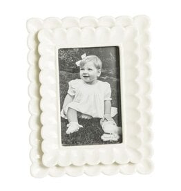 Mudpie Small Scalloped Frame