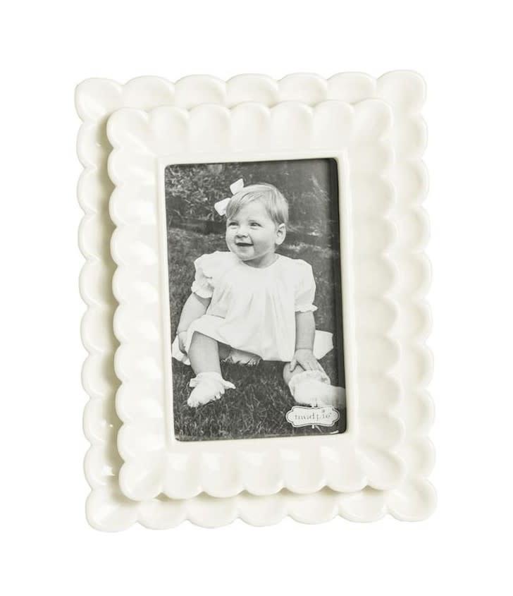 Mudpie Small Scalloped Frame