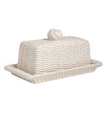 Mudpie Woven Ceramic Butter Dish