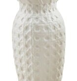 Mudpie Woven Cane Ceramic Vase
