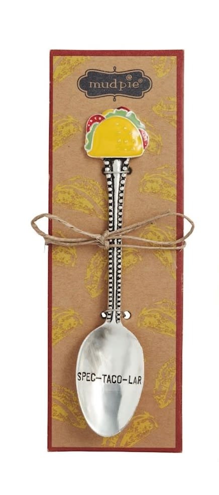 Mudpie Taco Enamel Salsa Spoon