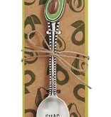 Mudpie Avacado Enamel Salsa Spoon