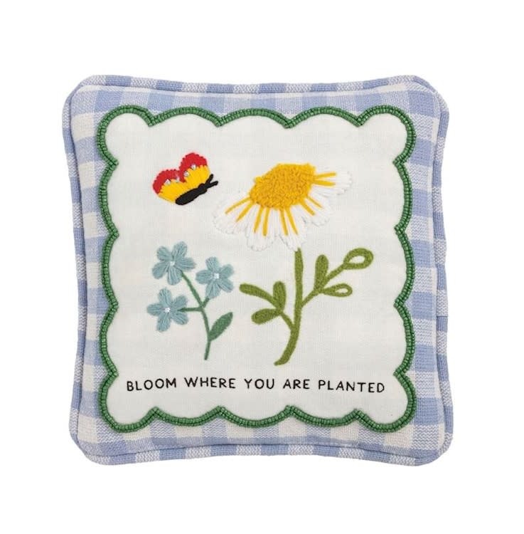 Mudpie Embellished Bloom Pillow