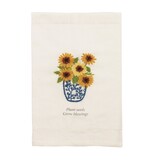 Mudpie Plant Embroidered Garden Towel