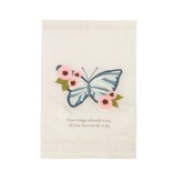 Mudpie Wings Embroidered Garden Towel