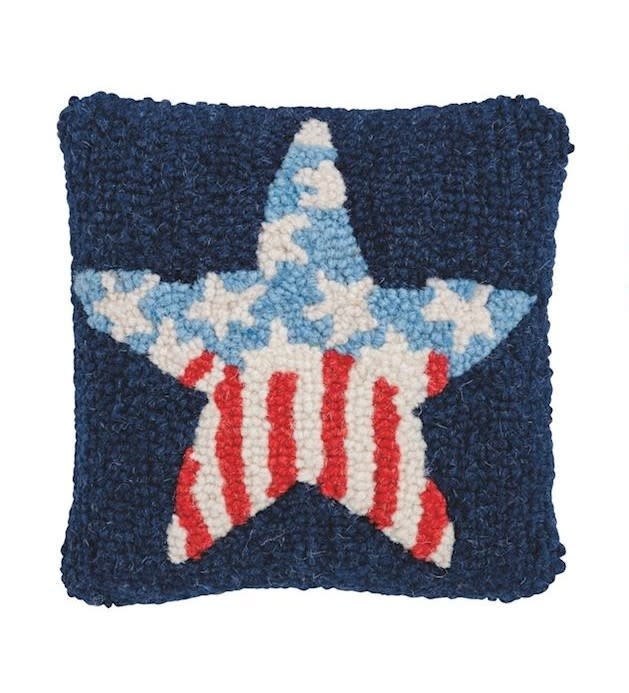 Mudpie Star Hook Wool Pillow
