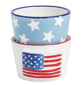 Mudpie Flag Americana Ramekin