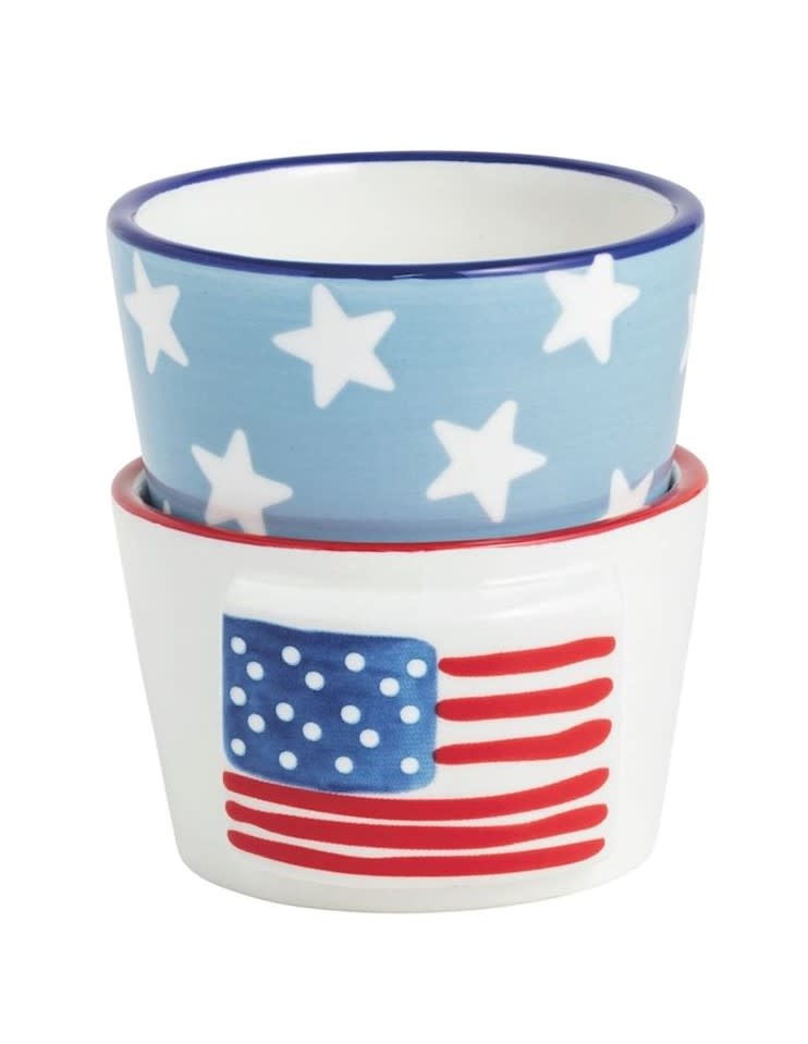 Mudpie Flag Americana Ramekin