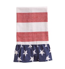 Mudpie Red Stripe Americana Towel