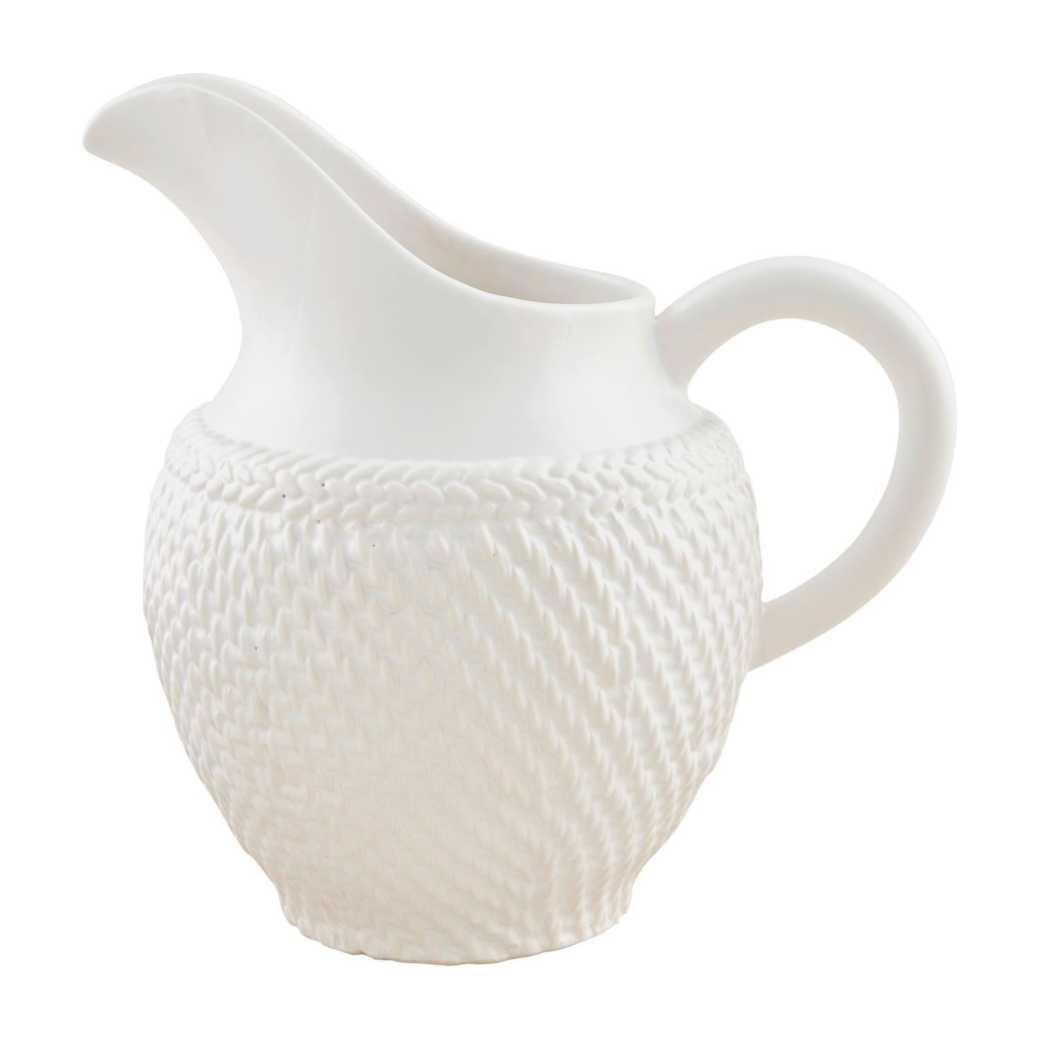 Mudpie Woven Stoneware Pitcher