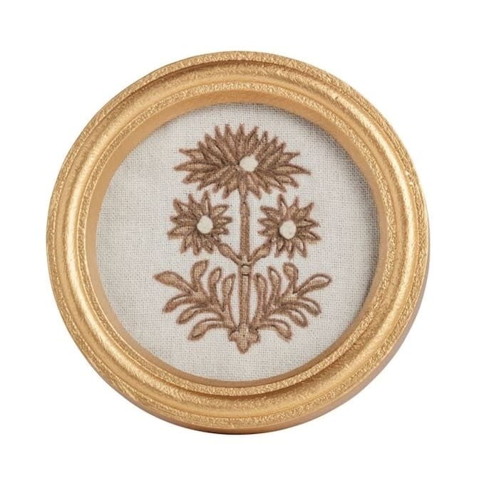 Mudpie Circle Framed Flower