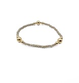 Erin Gray LIGHT GRAY Nantucket Shimmer Collection 14k Gold- Filled Beaded Bracelets