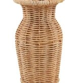 Mudpie Skinny Resin Basket Weave Vase
