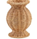 Mudpie Wide Resin Basket Weave Vase