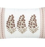 Mudpie Lumbar Ribbon Trim Pillow