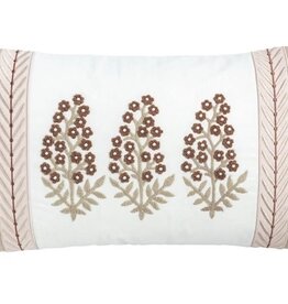 Mudpie Lumbar Ribbon Trim Pillow