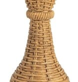 Mudpie Lg Resin Woven Taper Holder