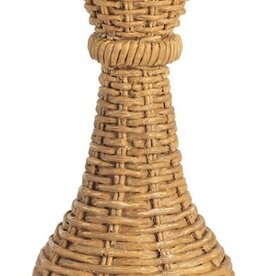 Mudpie Lg Resin Woven Taper Holder