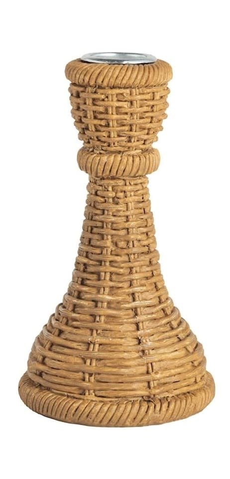 Mudpie Lg Resin Woven Taper Holder