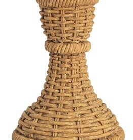 Mudpie Med Resin Woven Taper Holder