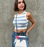 Liz Soto Emma Navy Linen Handbag (crossbody or backpack)