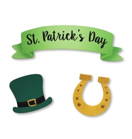 Roeda Studio "St. Patrick's Day" Banner Magnets S/3 (* Banner measures 1.3”h x 4.25”w )