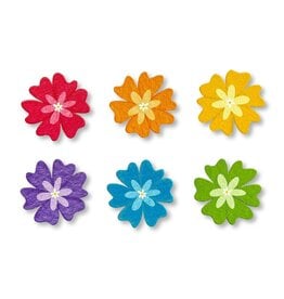 Roeda Studio Flower Magnets S/6 Rainbow