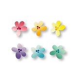 Roeda Studio Pastel Rainbow Flower Magnets S/6