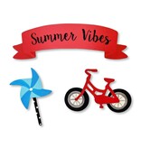 Roeda Studio "Summer Vibes" Banner Magnets S/3 (* Banner measures 1.3”h x 4.25”w)