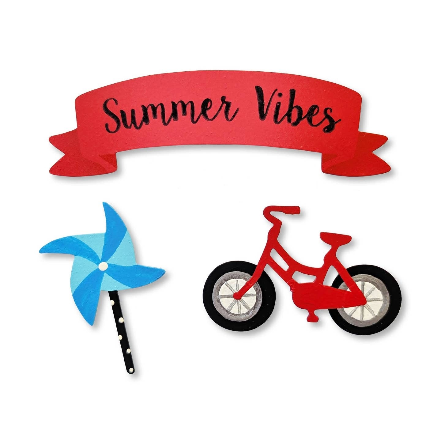 Roeda Studio "Summer Vibes" Banner Magnets S/3 (* Banner measures 1.3”h x 4.25”w)