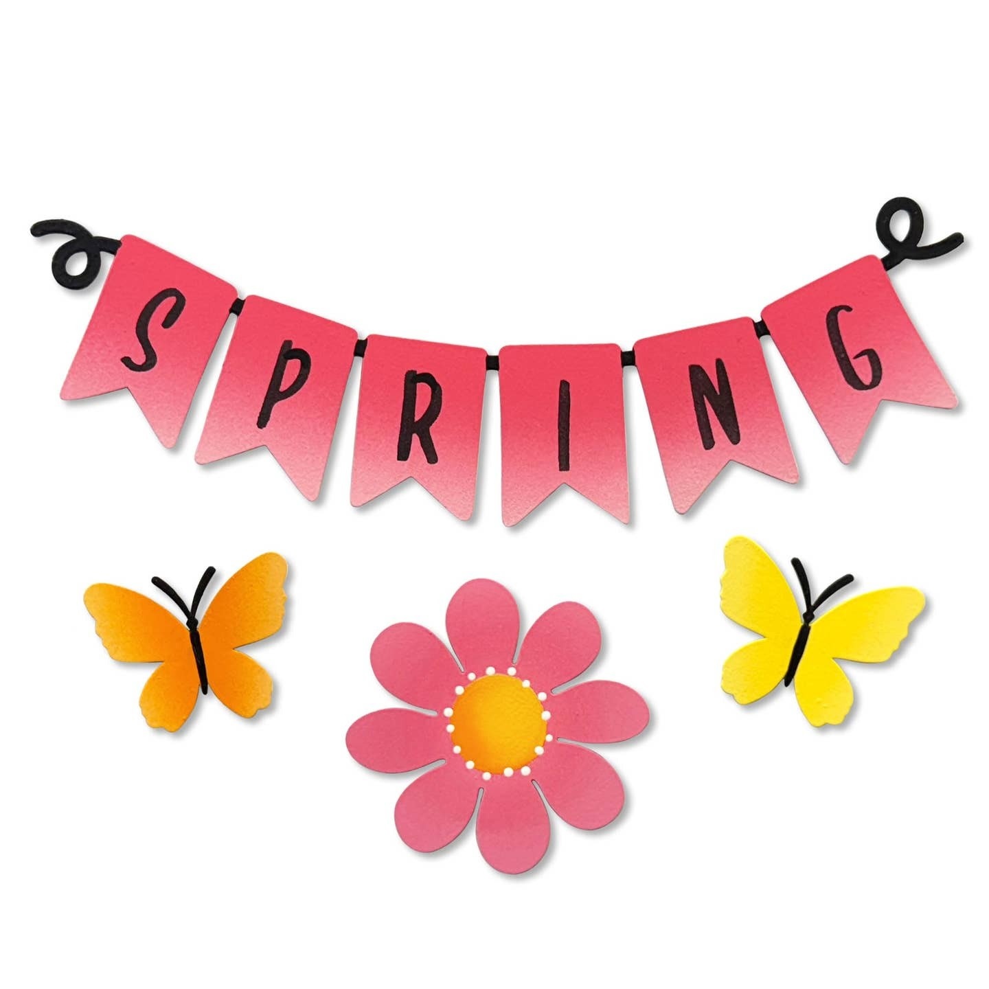 Roeda Studio "Spring" Wreath Kit Magnets S/4