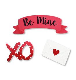 Roeda Studio "Be Mine" Banner Magnets S/3 (* Banner measures 1.3”h x 3.6”w )