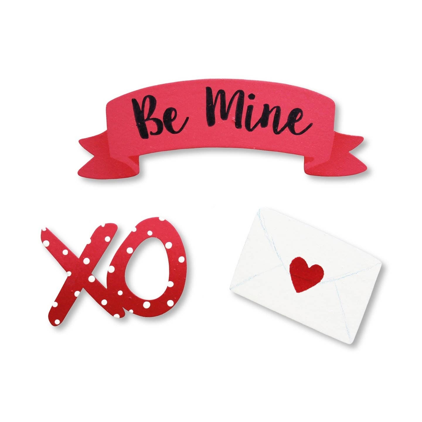 Roeda Studio "Be Mine" Banner Magnets S/3 (* Banner measures 1.3”h x 3.6”w )