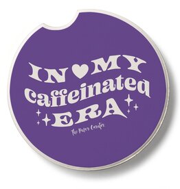 CounterArt and Highland Home Caffeinated Era Stone Car Coaster