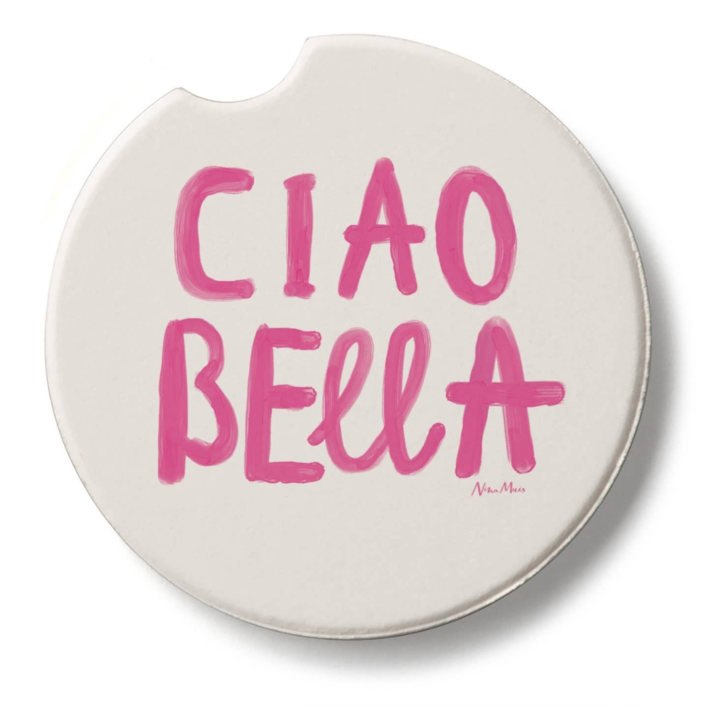 CounterArt and Highland Home Ciao Bella Stone Car Coaster