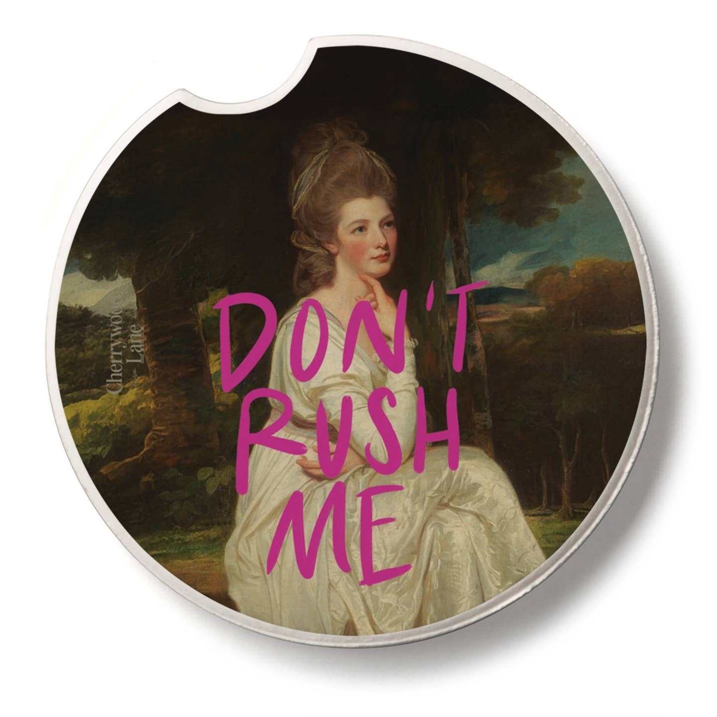 CounterArt and Highland Home Don't Rush Me Stone Car Coaster