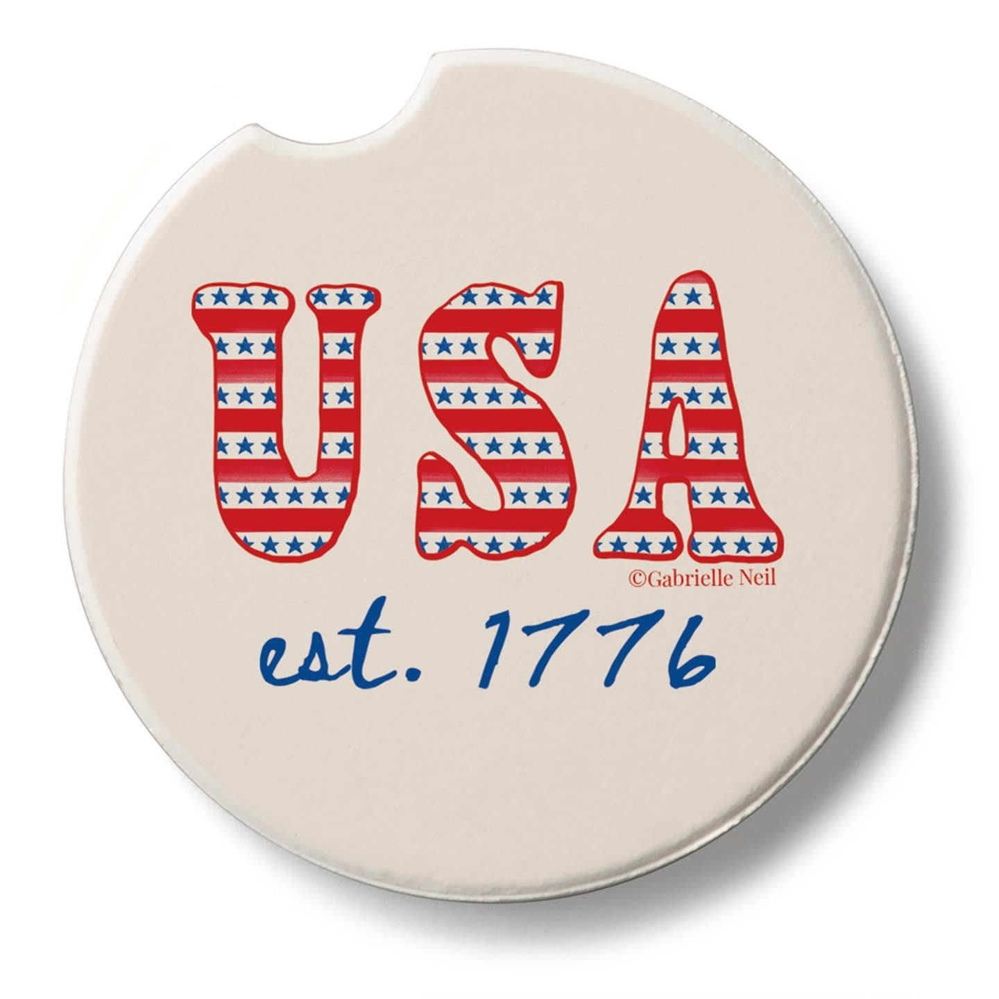 CounterArt and Highland Home EST 1776 Stone Car Coaster